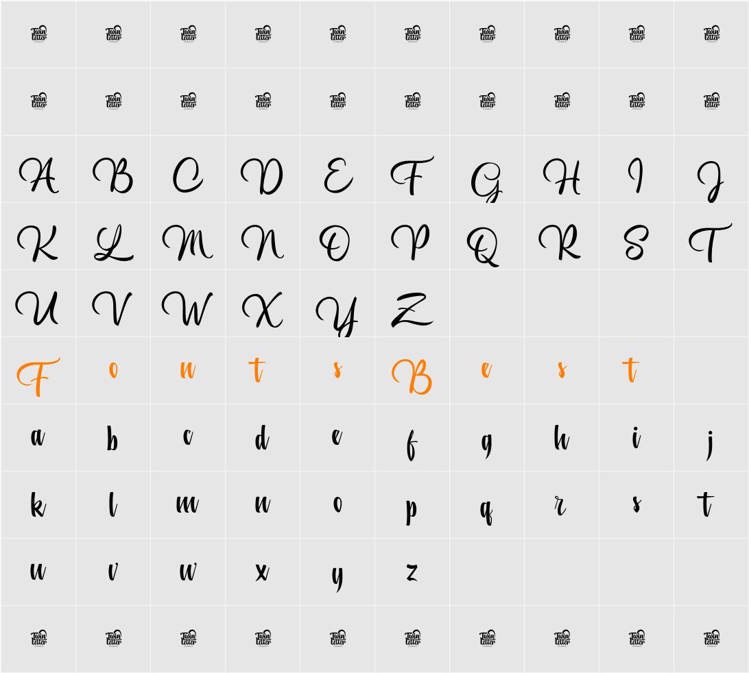 Almond Lattefay Trial Character Map