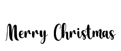 Merry Christmas Font Image