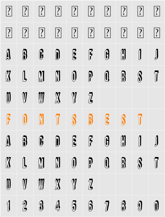 Florida Poster Character Map