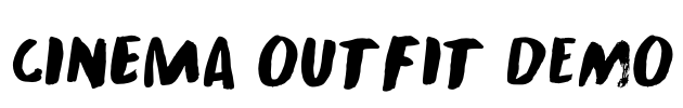 Cinema Outfit DEMO Font Image
