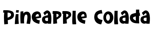 Pineapple Colada Font Image