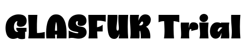 GLASFUR Trial Font Image