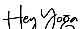 Hey Yoga Font Image