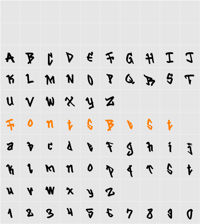 Blangkon Character Map