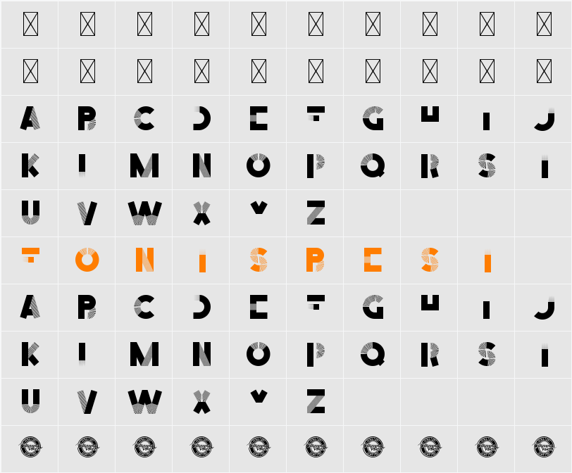 GreenHighlightDemo Character Map