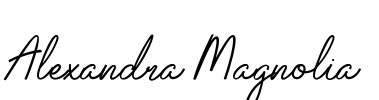 Alexandra Magnolia Font Image