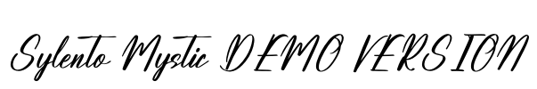 Sylento Mystic DEMO VERSION Font Image
