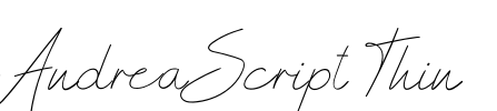 Andrea Script Thin Font Image