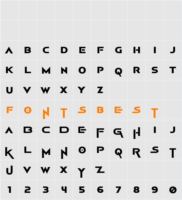 Square Game Character Map