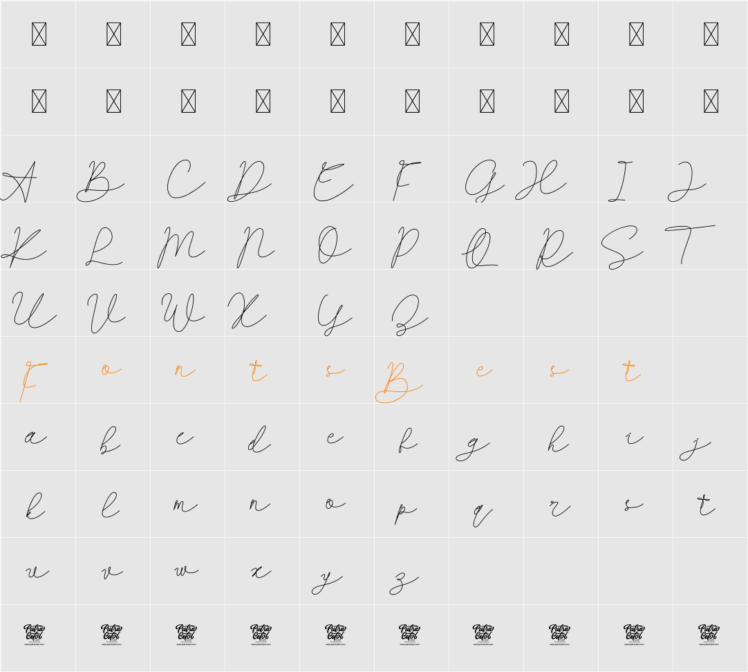 Our Infinity Love Character Map