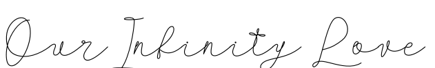 Our Infinity Love Font Image