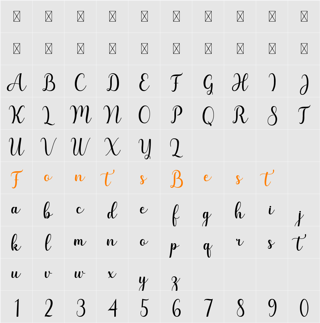 Kaylani Character Map