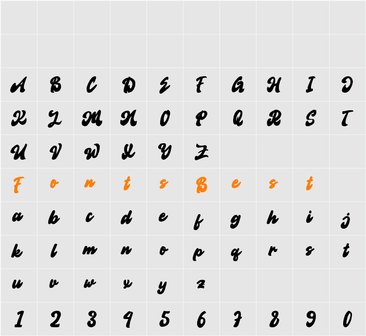 Normal Character Map