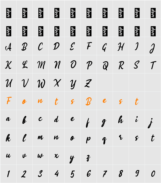 K Kunci Sukses Character Map