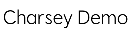 Charsey Demo Font Image