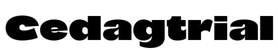 Cedagtrial Font Image