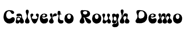 Calverto Rough Demo Font Image