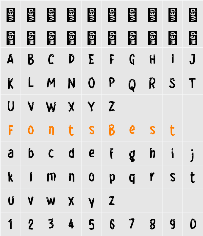 g Grip Character Map