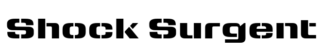 Shock Surgent Font Image