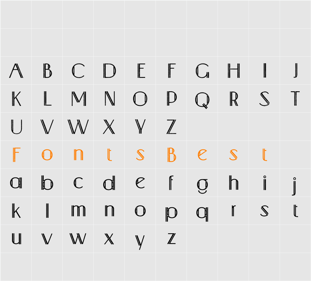 Venio Stamp Demo Character Map