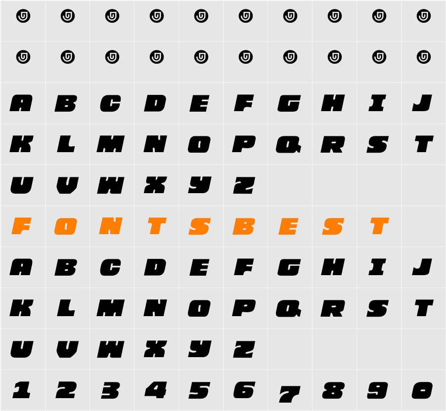 BARYA LANG PO SA UMAGA Extra Bold Character Map