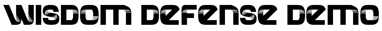 Wisdom Defense Demo Font Image