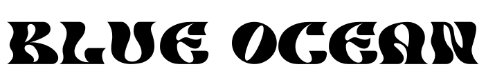 BLUE OCEAN Font Image