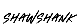 Shawshank Font Image