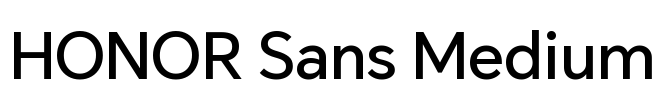 HONOR Sans Medium