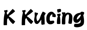 K Kucing Font Image