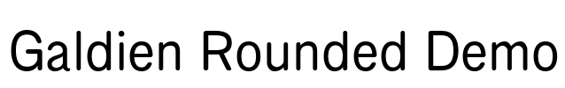 Galdien Rounded Demo Font Image