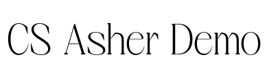 CS Asher Demo Font Image