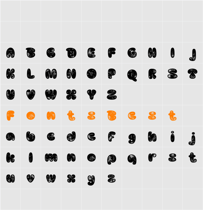 Busky Stamp Demo Character Map