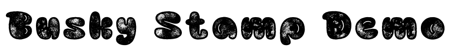 Busky Stamp Demo Font Image