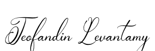 Teofandin Levantamy Font Image