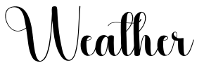 Weather Font Image