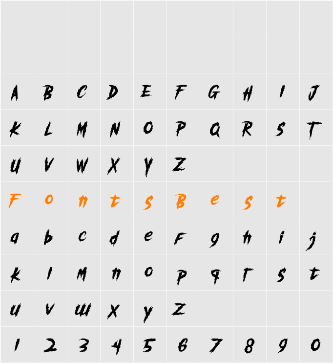 Darkmode Character Map