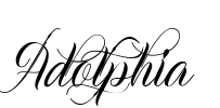 Adolphia Font Image
