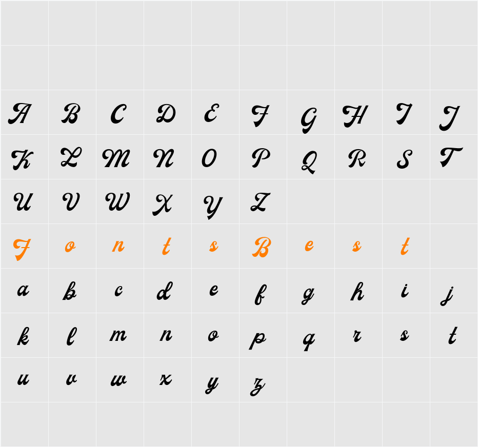 Milestone Free Version Script Character Map