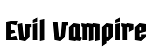 Evil Vampire Font Image