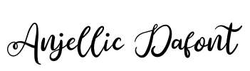 Anjellic Dafont Font Image