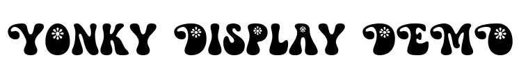 Yonky Display DEMO Font Image