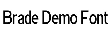 Brade Demo Font Font Image
