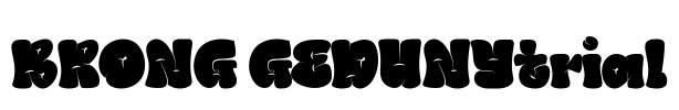 BRONG GEDUNYtrial Font Image