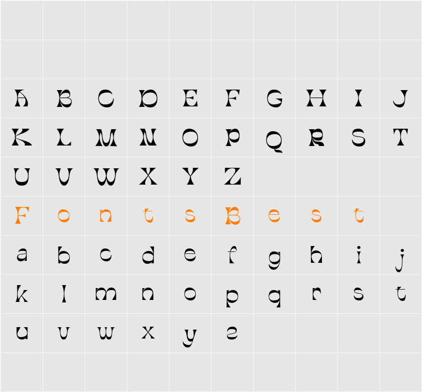 Abeleo Demo Character Map