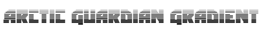 Arctic Guardian Gradient Font Image