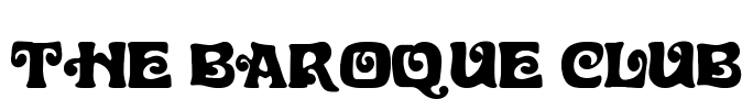 The Baroque Club Font Image