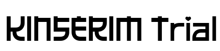 KINSERIM Trial Font Image