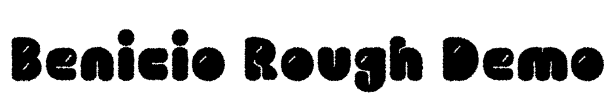 Benicio Rough Demo Font Image