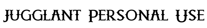 Jugglant Personal Use Font Image